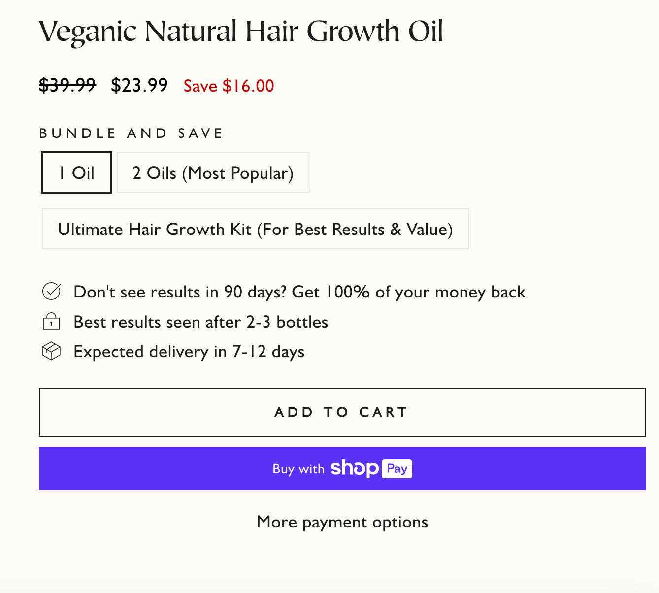 Veganic Hair Review